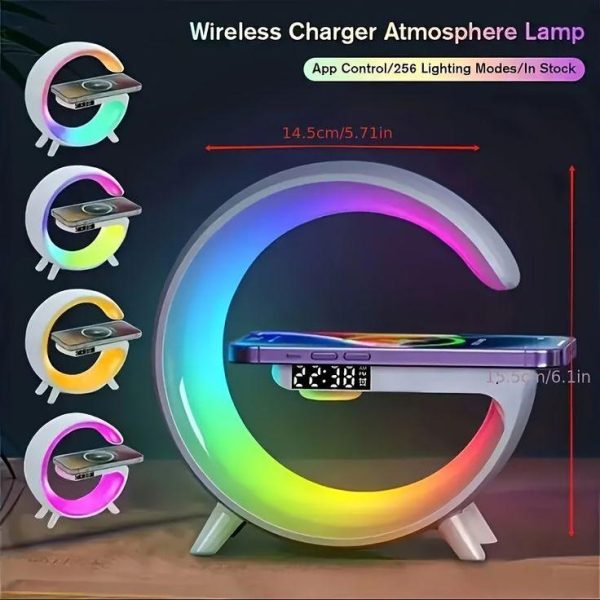 1pc_4_In1_Smart_Wireless_Bt_Speakers_With_Wireless_Fast_Charging_Rgb_Light_Sunrise_Alarm_Clock_Wake_Up_Light_-_Perfect_For_Bedrooms.jpg Led Wireless Charger Speaker