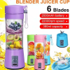 Portable USB Rechargeable 6-Blade Juicer Blender