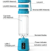 Portable USB Rechargeable 6-Blade Juicer Blender